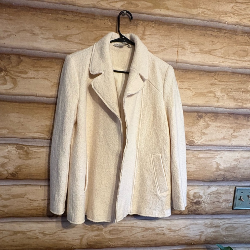 Zara Cream Teddy Jacket for Women